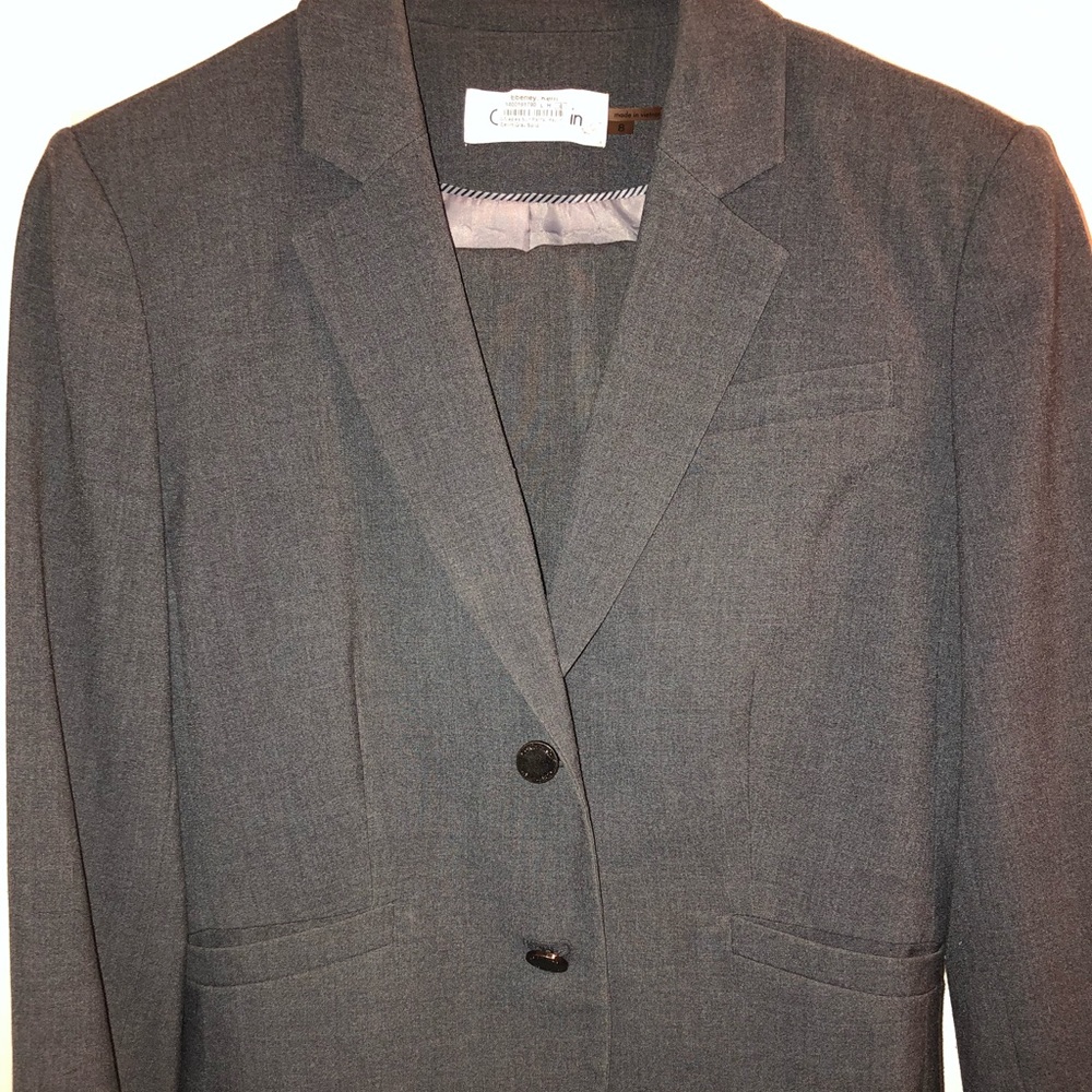 Gray Calvin Klein Suit